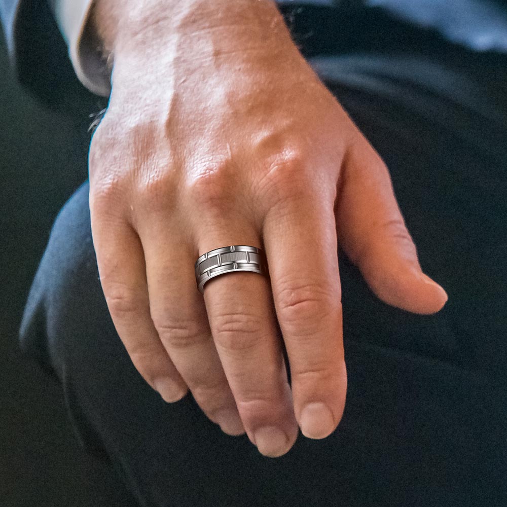 FaithHeart Tungsten Band Ring