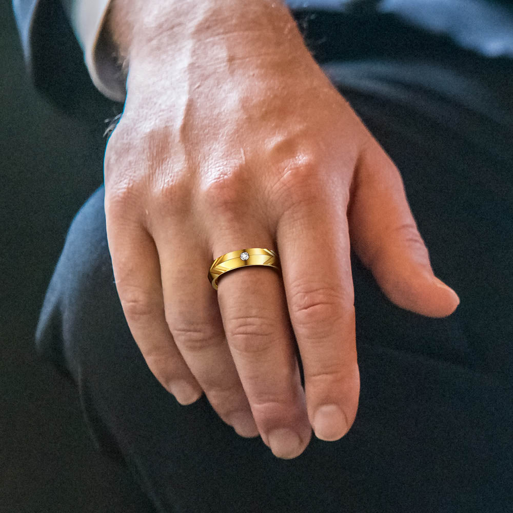 FaithHeart Tungsten Cubic Zirconia Ring
