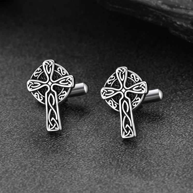FaithHeart Viking Celtic Crosss Cufflinks
