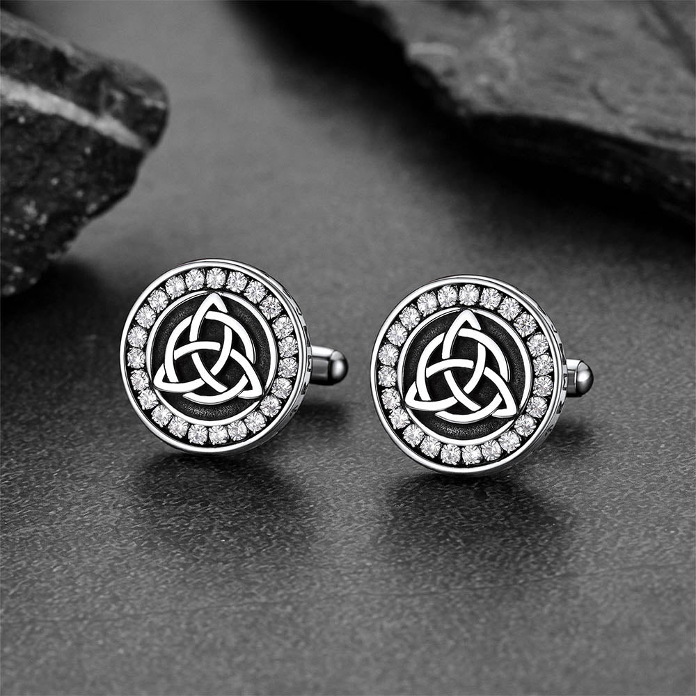FaithHeart Viking Celtic Knot Rune Cufflinks