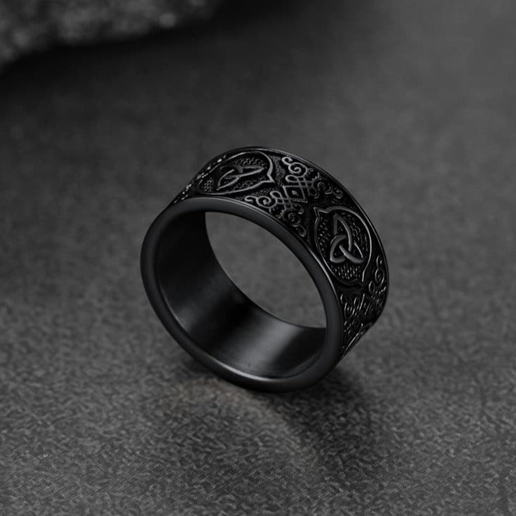 FaithHeart Vintage Band Ring For Men