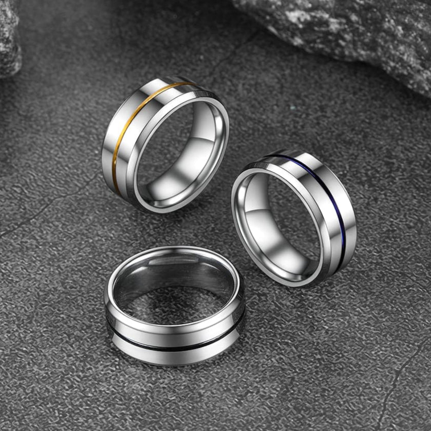 FaithHeart Grooved Ring