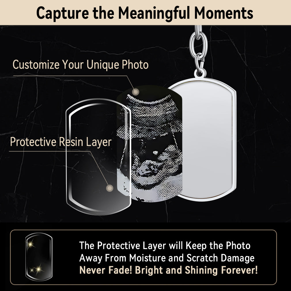 Faithheart Customized Text Keychain With Picture