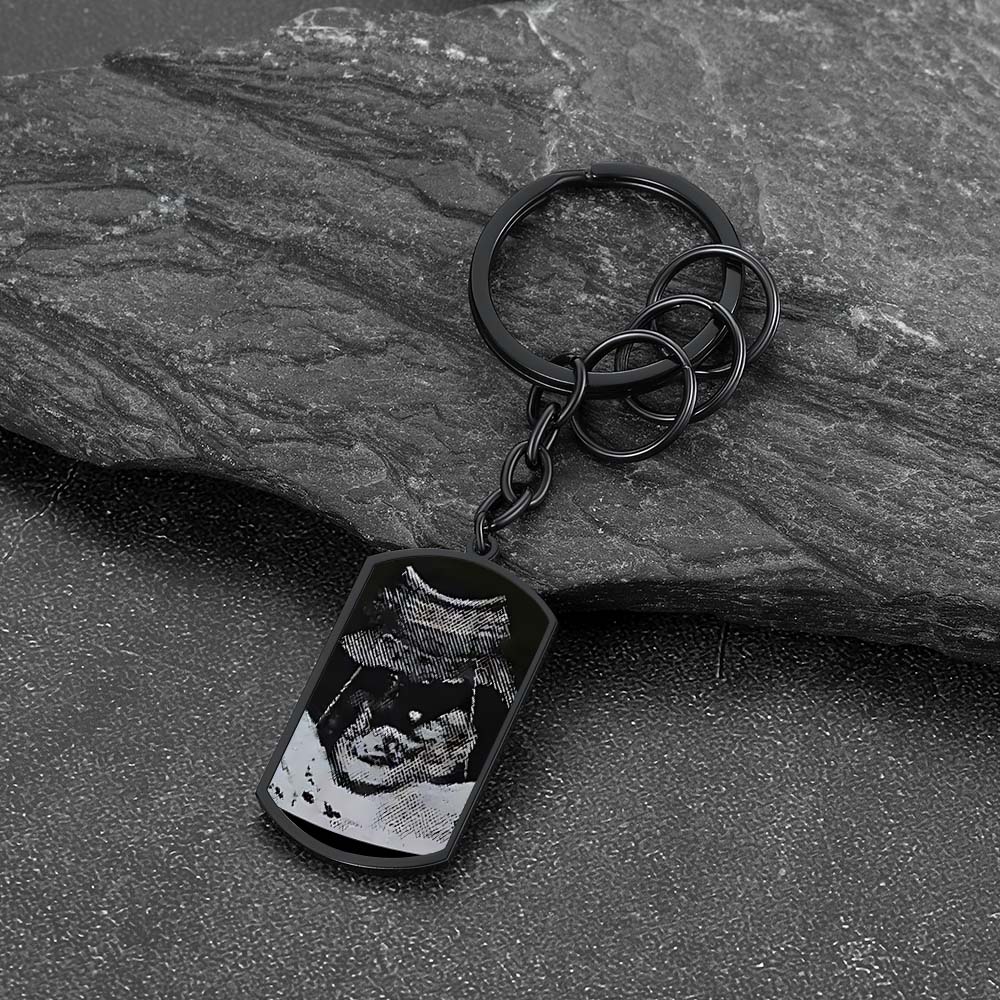 Faithheart Customized Text Scannable Spotify Code Keychain With Picture Gift for Dad FaithHeart Jewelry