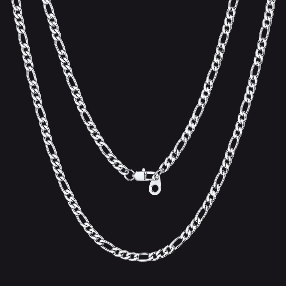 Figaro-Gliederkette für Männer und Jungen, 3/5/8/12 mm breit