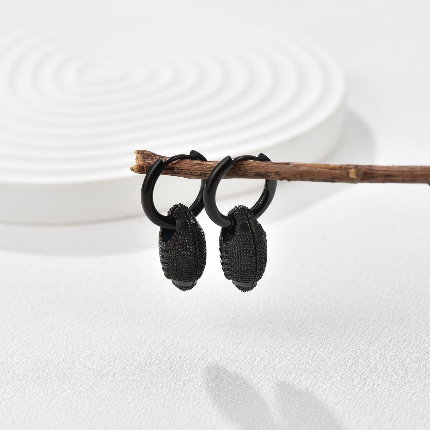 FaithHeart Trendy American Football Dangle Earrings FaithHeart