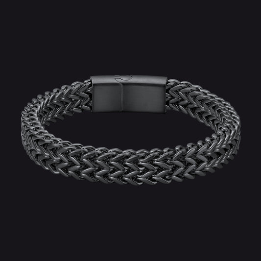 10mm Black Men's Chain Braceleimg