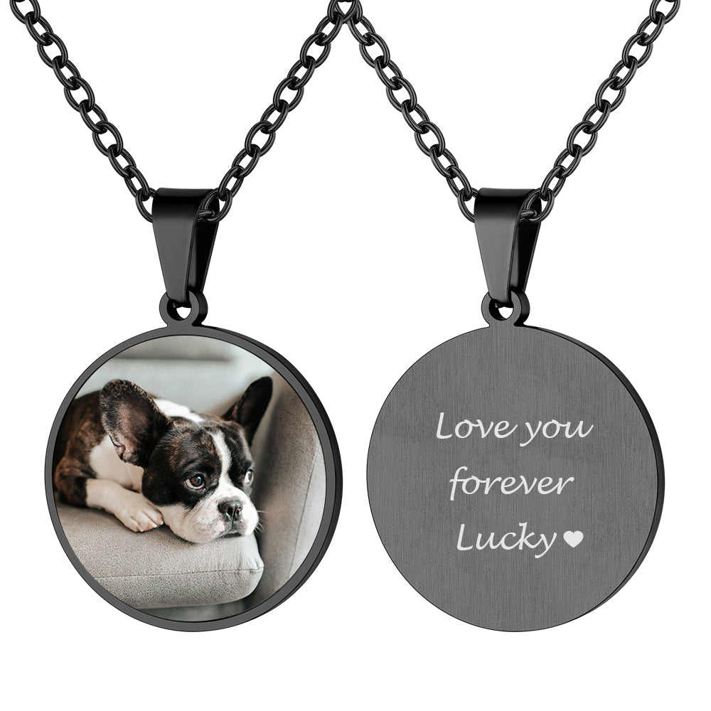 Customized Pet Picture Necklace Memorial Jewelry for Women Men FaithHeart Jewelry