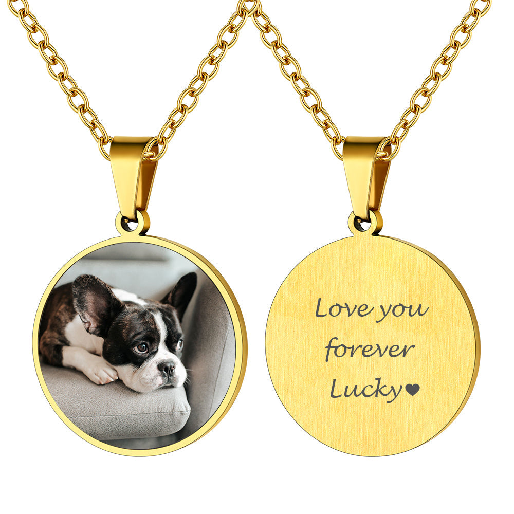 Customized Pet Picture Necklace Memorial Jewelry for Women Men FaithHeart Jewelry