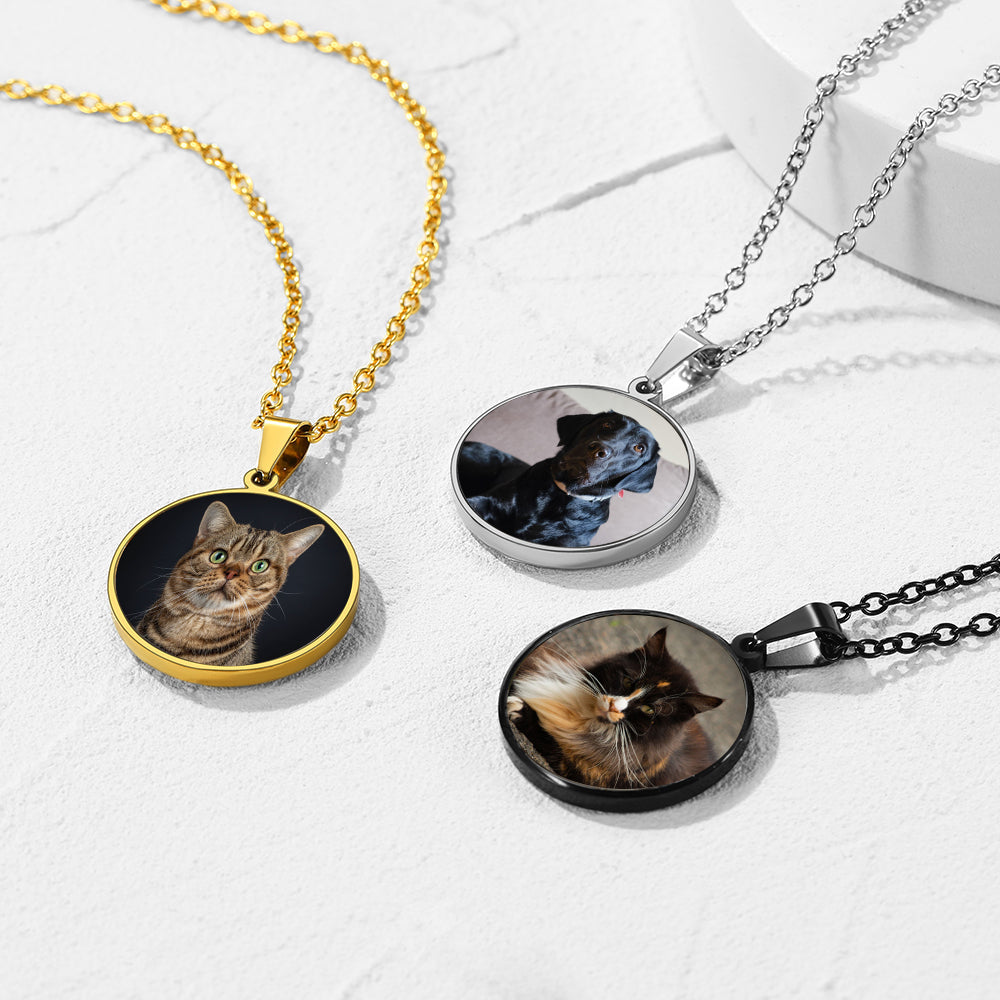 Customized Pet Picture Necklace Memorial Jewelry for Women Men FaithHeart Jewelry