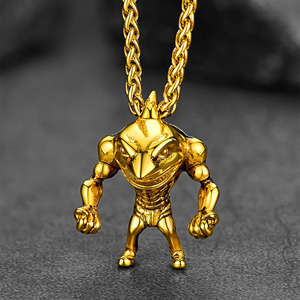 FaithHeart Shark PunkPendant For Men Necklace FaithHeart