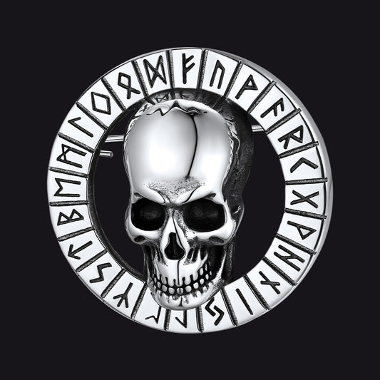 Gothic Punk Skull Brooch Pin for Men Womenimg
