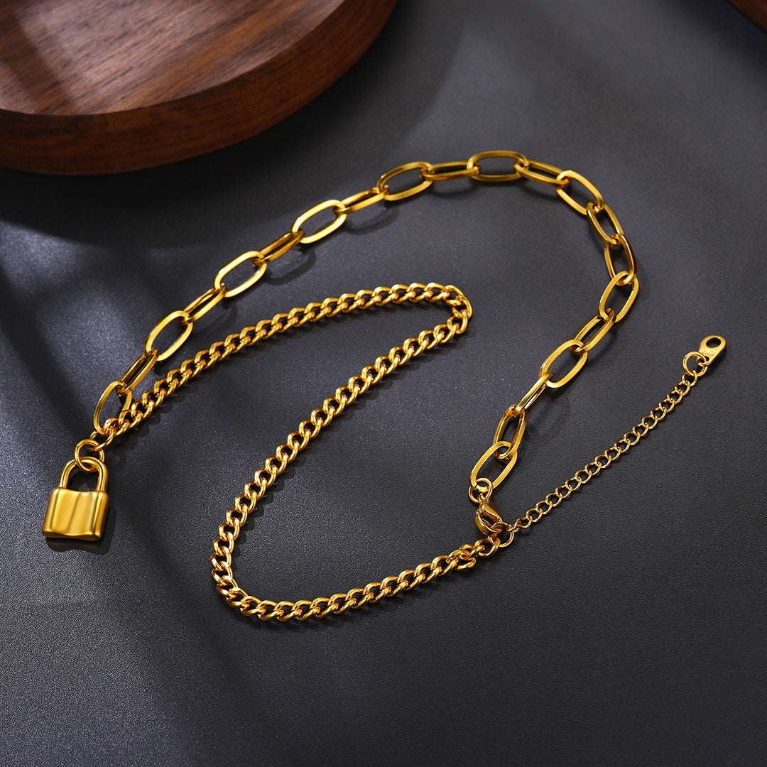 Handcuff Padlock Pendant Necklaces