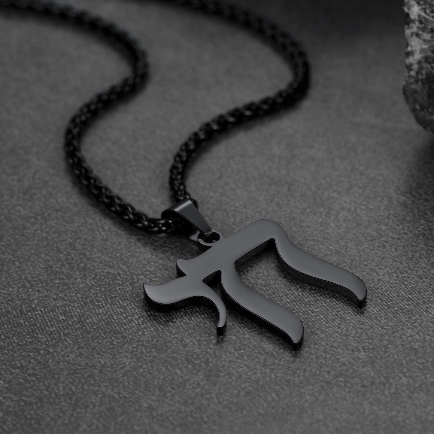 Hebrew Chai Letters Amulet Necklace For Men Women