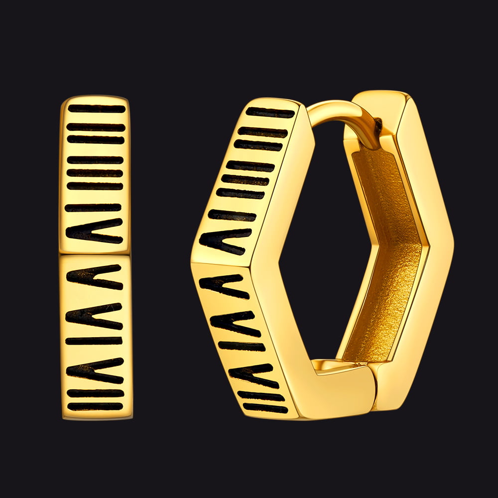 Huggie Earrings For Men Gold