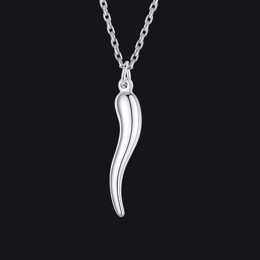 FaithHeart Italian Horn Pendant Necklace Protective Amulet Jewelry for Menimg