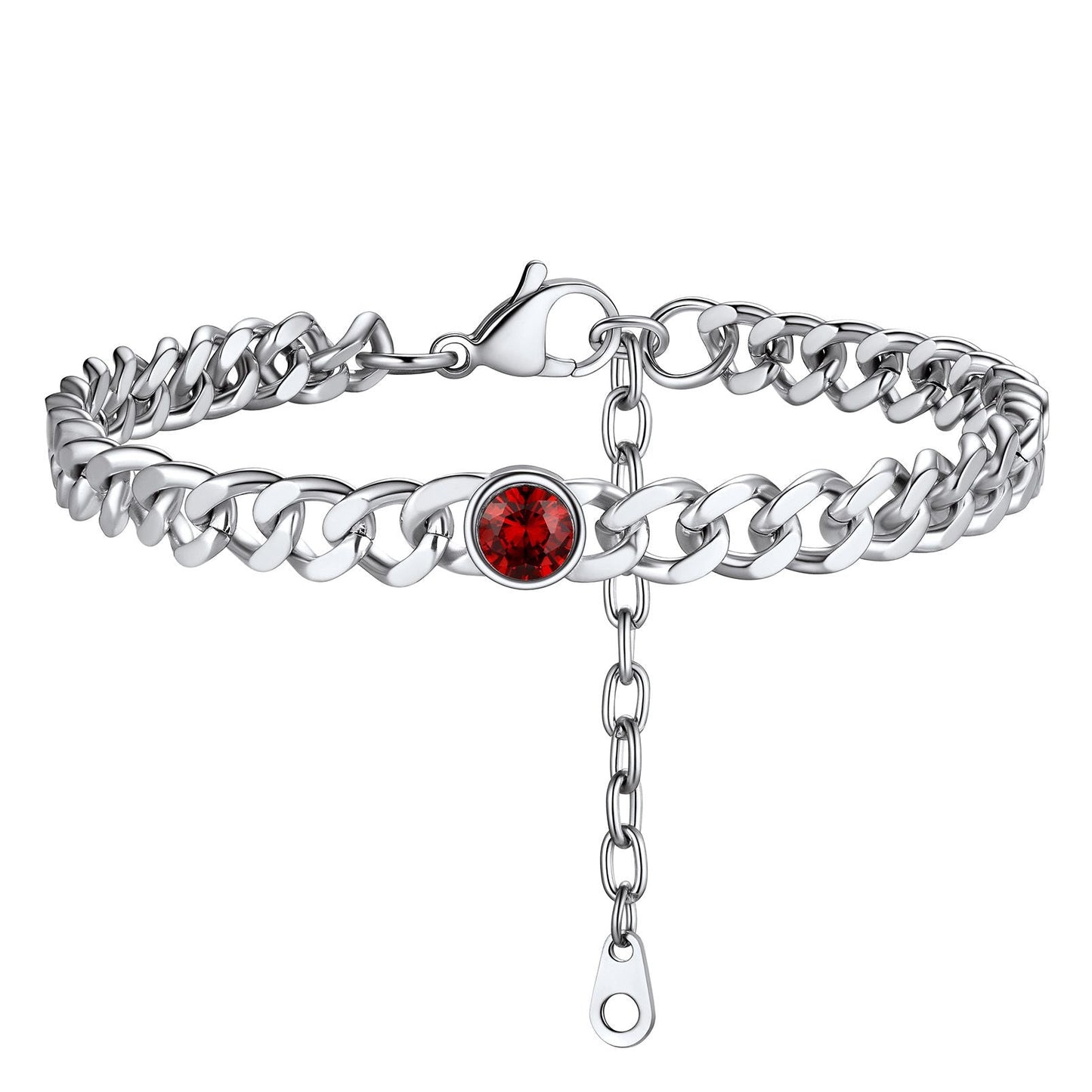 January Birthstone Anklet Silver PSA40044