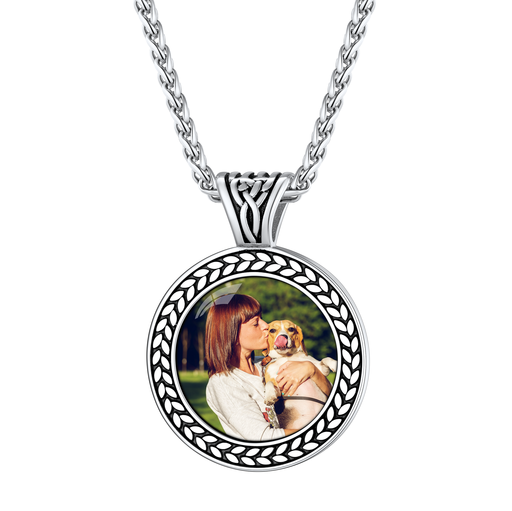 Personalized Photo Necklace for Women - Memorial Jewelry