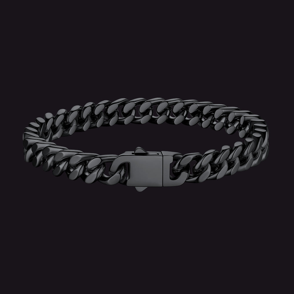Miami Cuban Link Chain Bracelet 5/7/9/12mm Width for Men