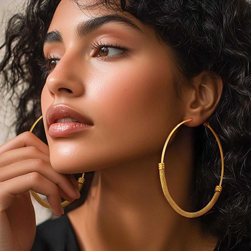 Minimalist Hoop Earrings For Women 30mm/40mm/60mm/80mm