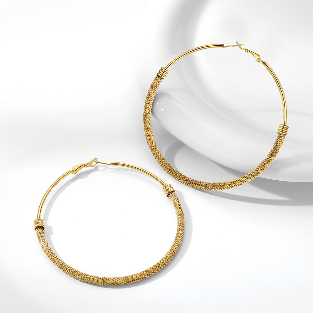 Minimalist Hoop Earrings For Women 30mm/40mm/60mm/80mm