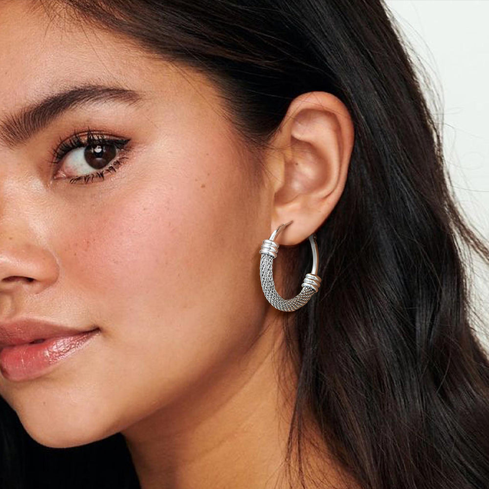 Minimalist Hoop Earrings For Women 30mm/40mm/60mm/80mm