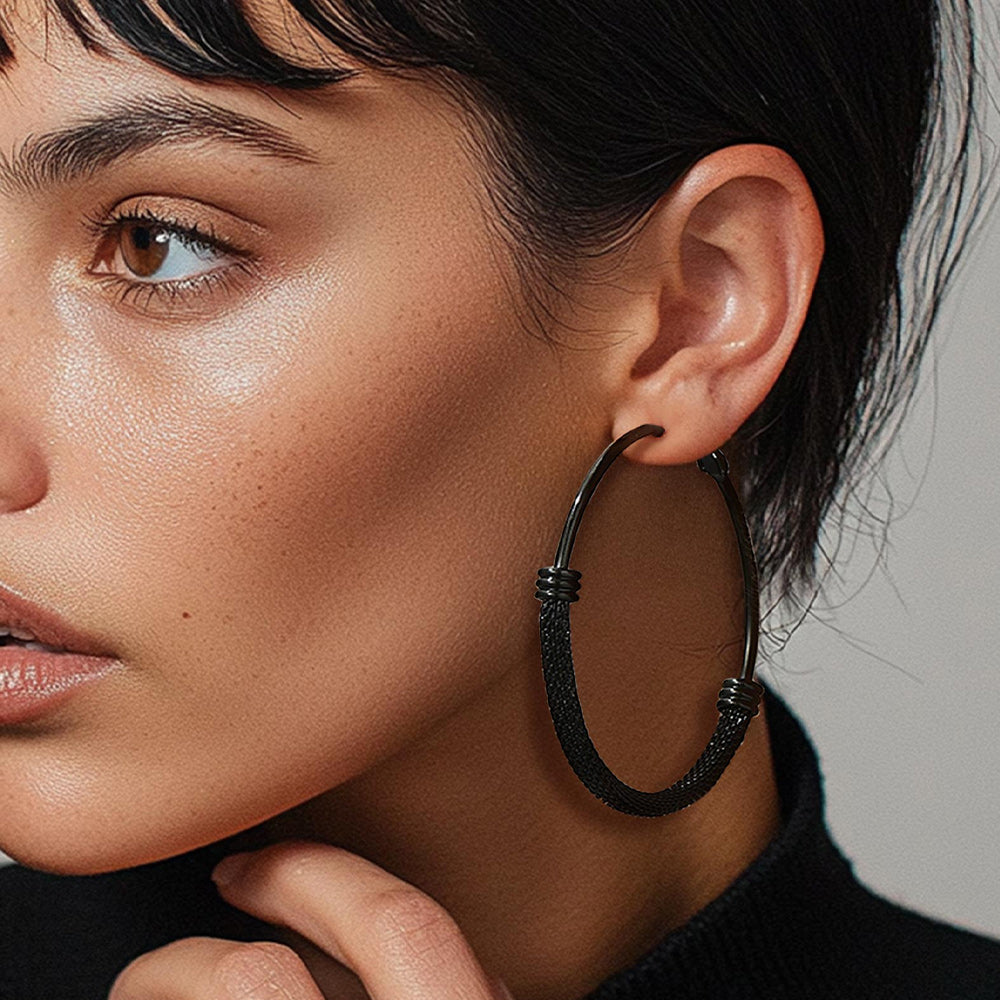Minimalist Hoop Earrings For Women 30mm/40mm/60mm/80mm