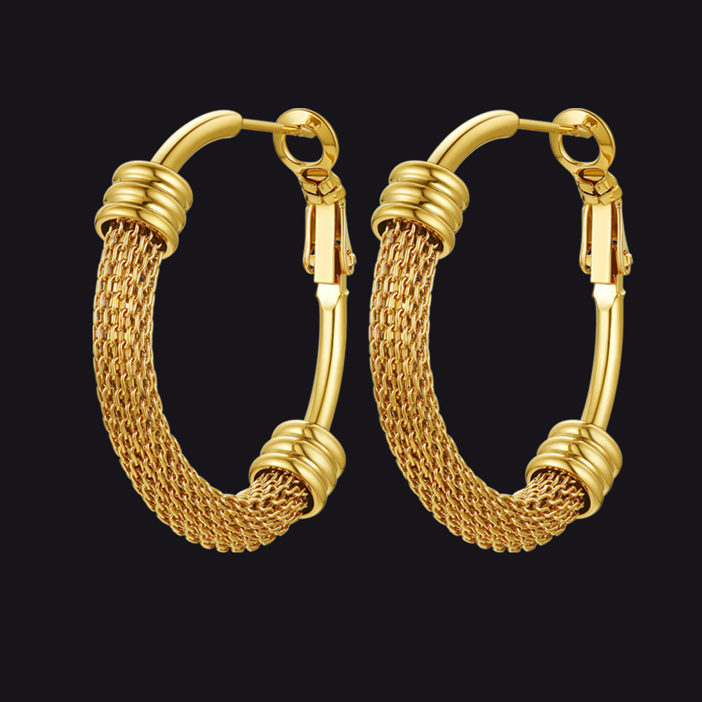 Minimalist Hoop Earrings For Women 30mm/40mm/60mm/80mm