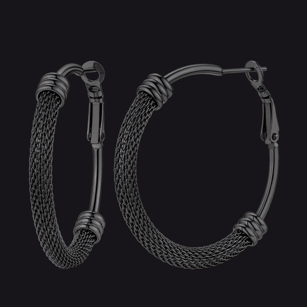 Minimalist Hoop Earrings For Women 30mm/40mm/60mm/80mm