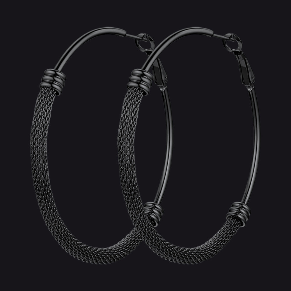 Minimalist Hoop Earrings For Women 30mm/40mm/60mm/80mm