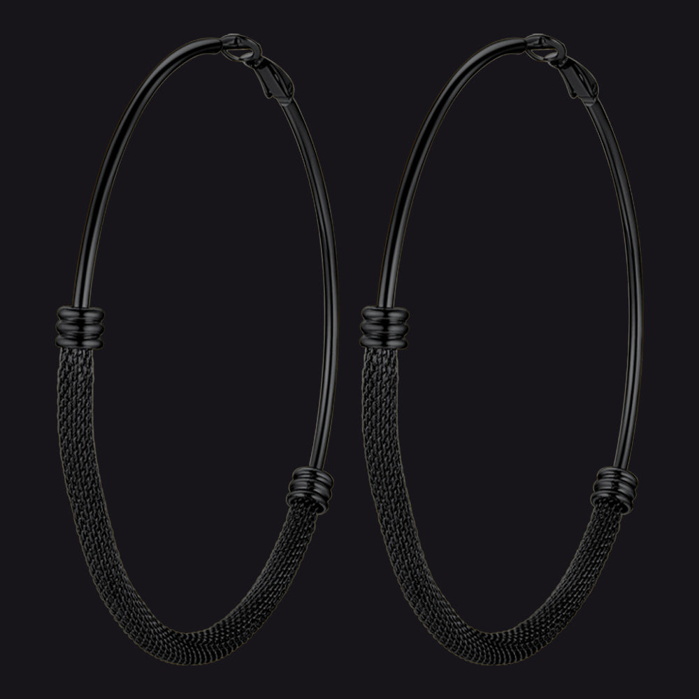 Minimalist Hoop Earrings For Women 30mm/40mm/60mm/80mm