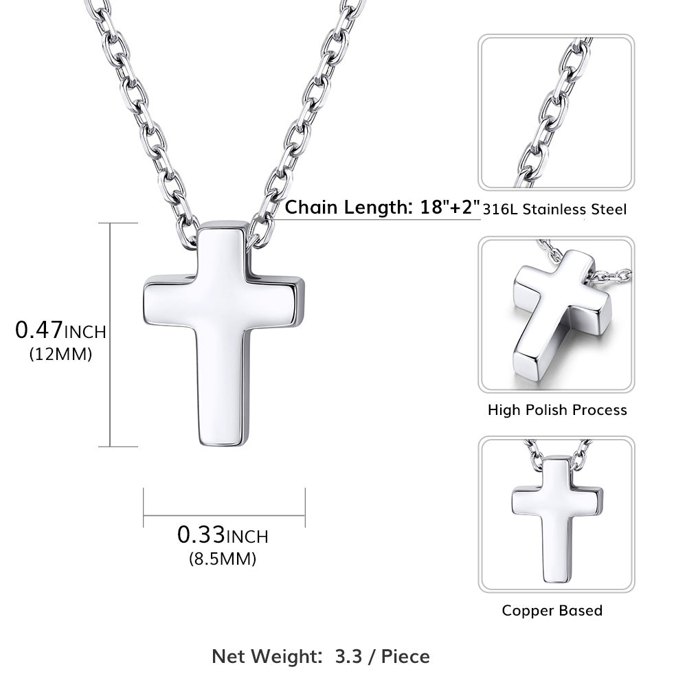 Minimalist Cross Pendant Necklace for Women