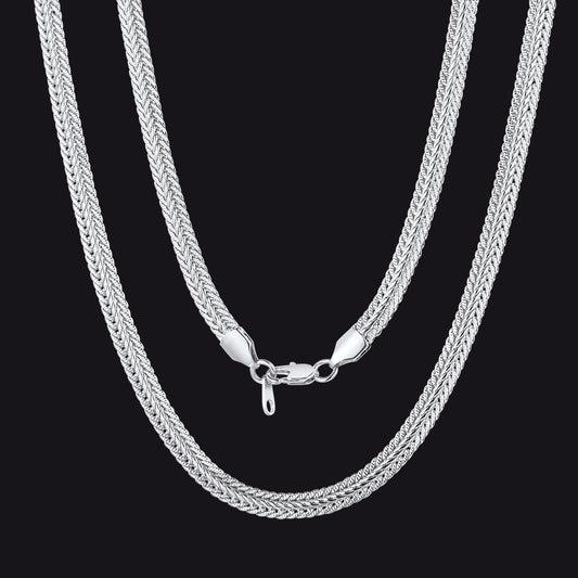 6mm Foxtail Chain Link Necklace for Men Womenimg