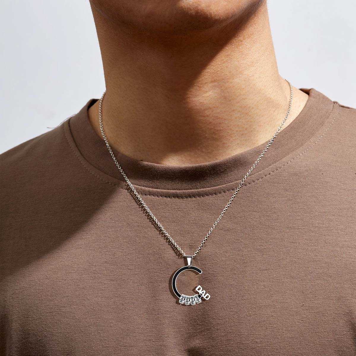 Name Beads Dad Necklace BSP210071