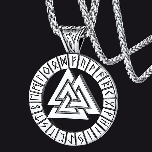 Nordic Viking Runes Celtic Pendant Necklaces for Menimg