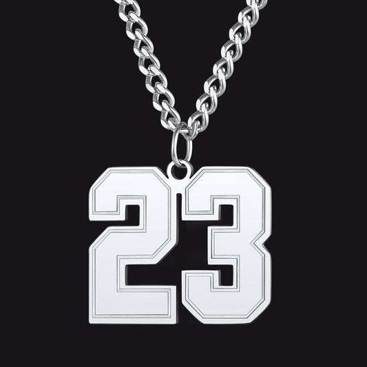 Personalized Jersey Number Chain Necklace Sports Fans Pendantimg