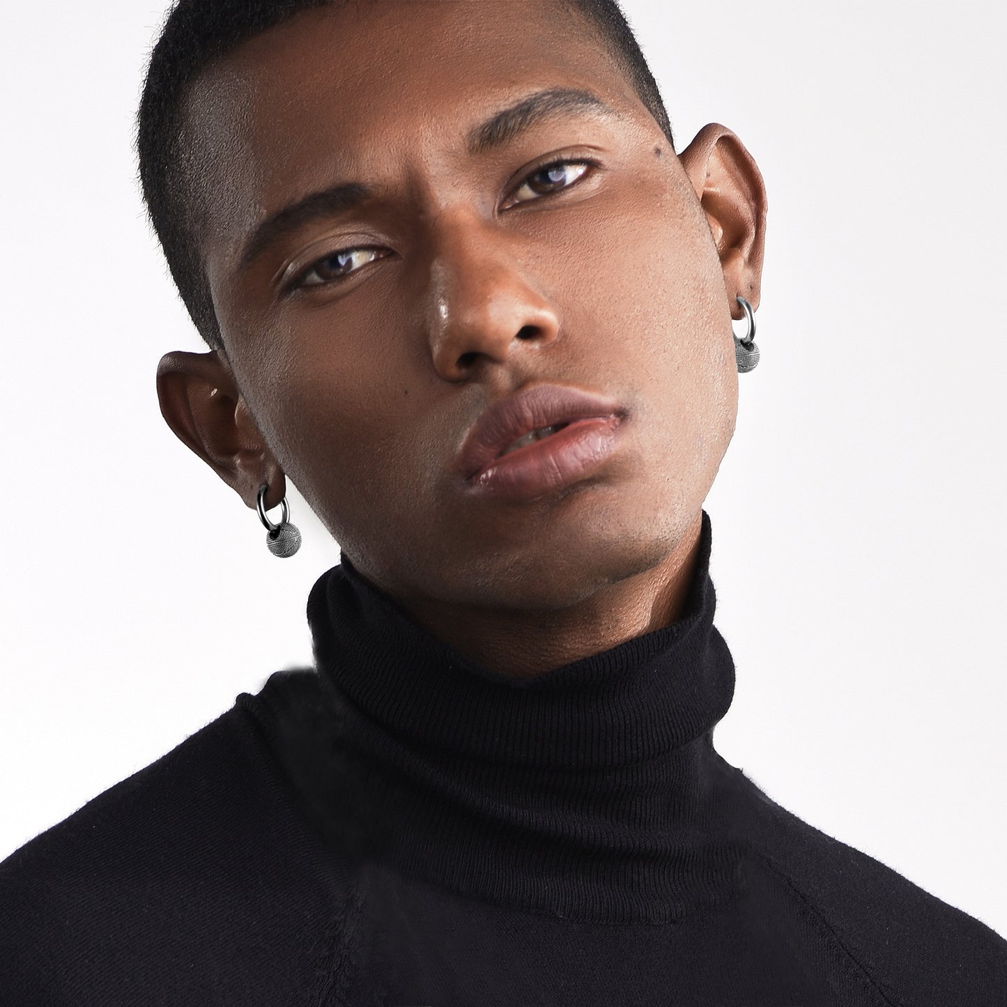 FaithHeart Luxury Basketball Dangle Hoop Earrings for Men Women FaithHeart