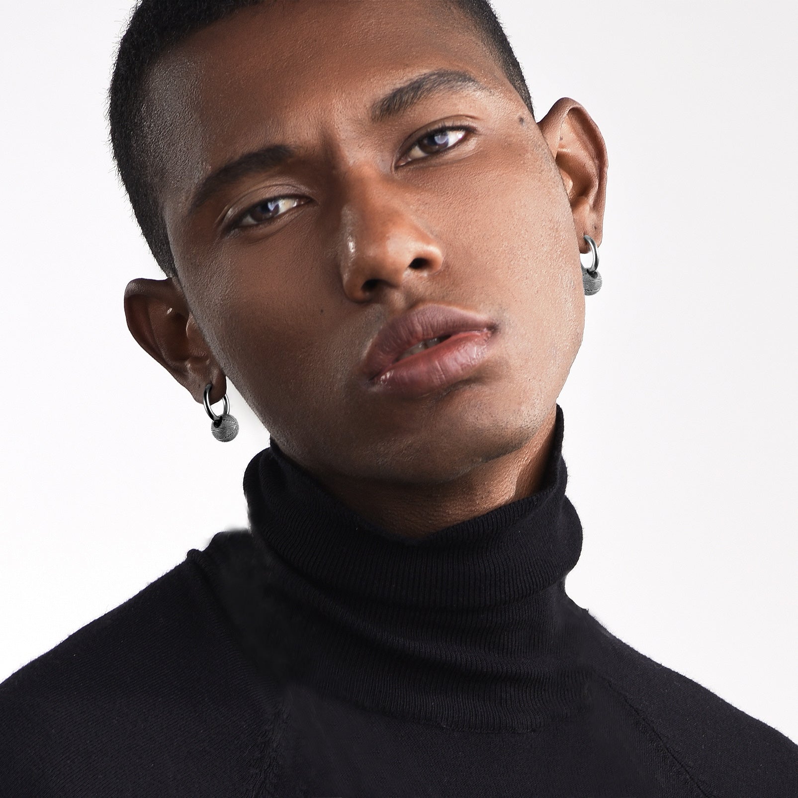 FaithHeart Luxury Basketball Dangle Hoop Earrings for Men Women FaithHeart