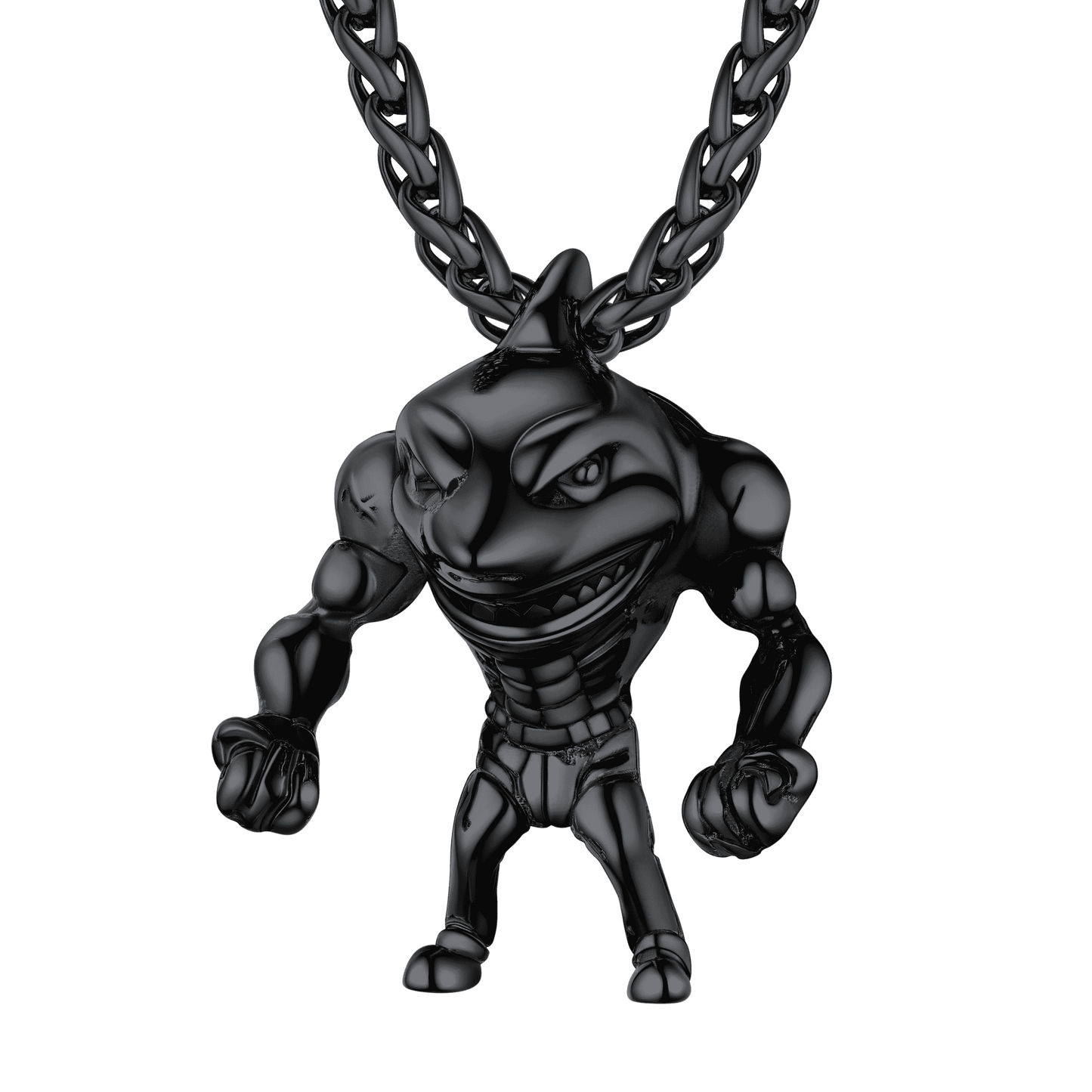 FaithHeart Shark PunkPendant For Men Necklace FaithHeart