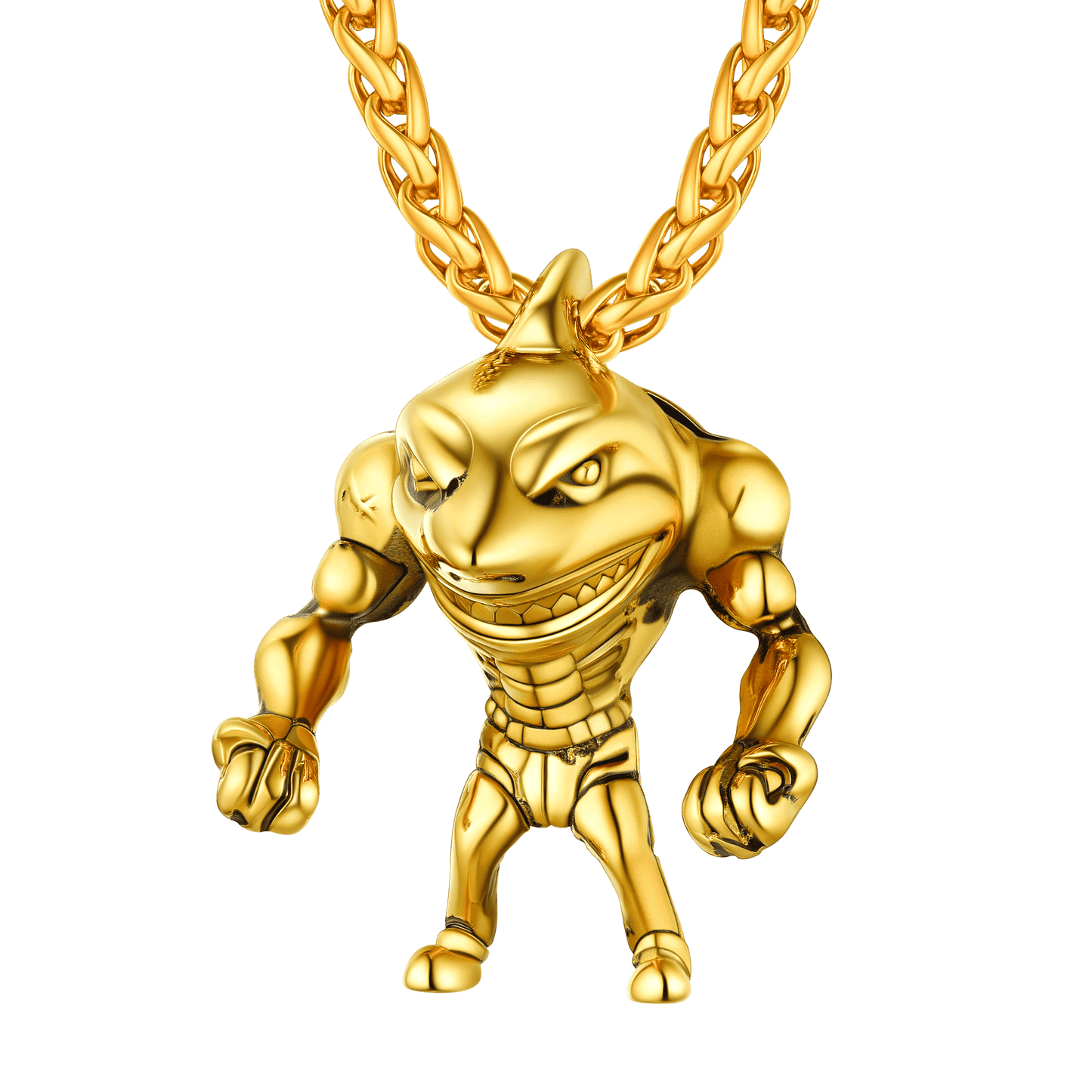 FaithHeart Shark PunkPendant For Men Necklace FaithHeart