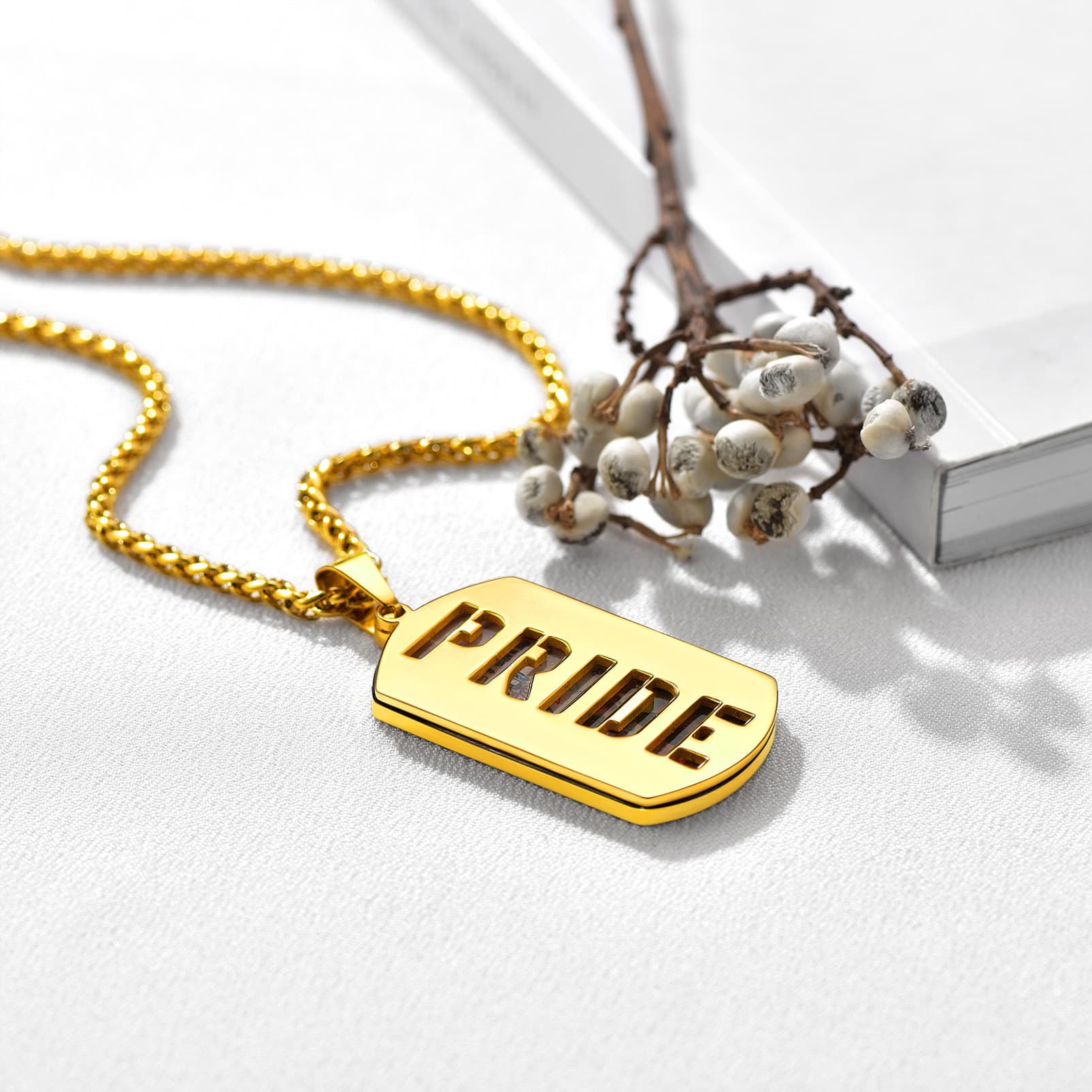 FaithHeart Military Dog Tags With Picture Name Text Engraved Custom Necklace FaithHeart