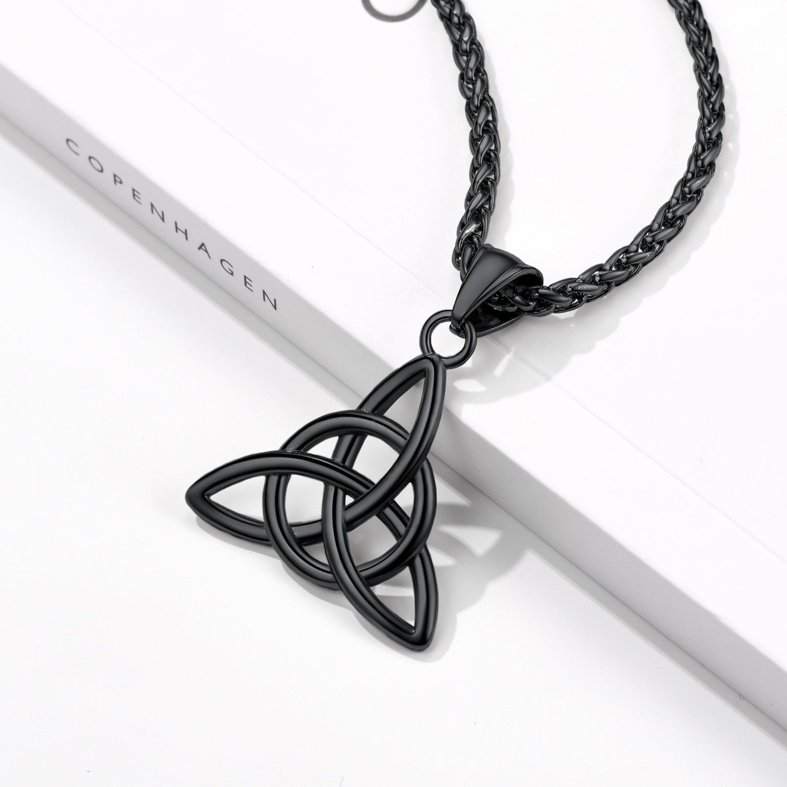 Celtic Trinity Knot Pendant Necklace FaithHeart
