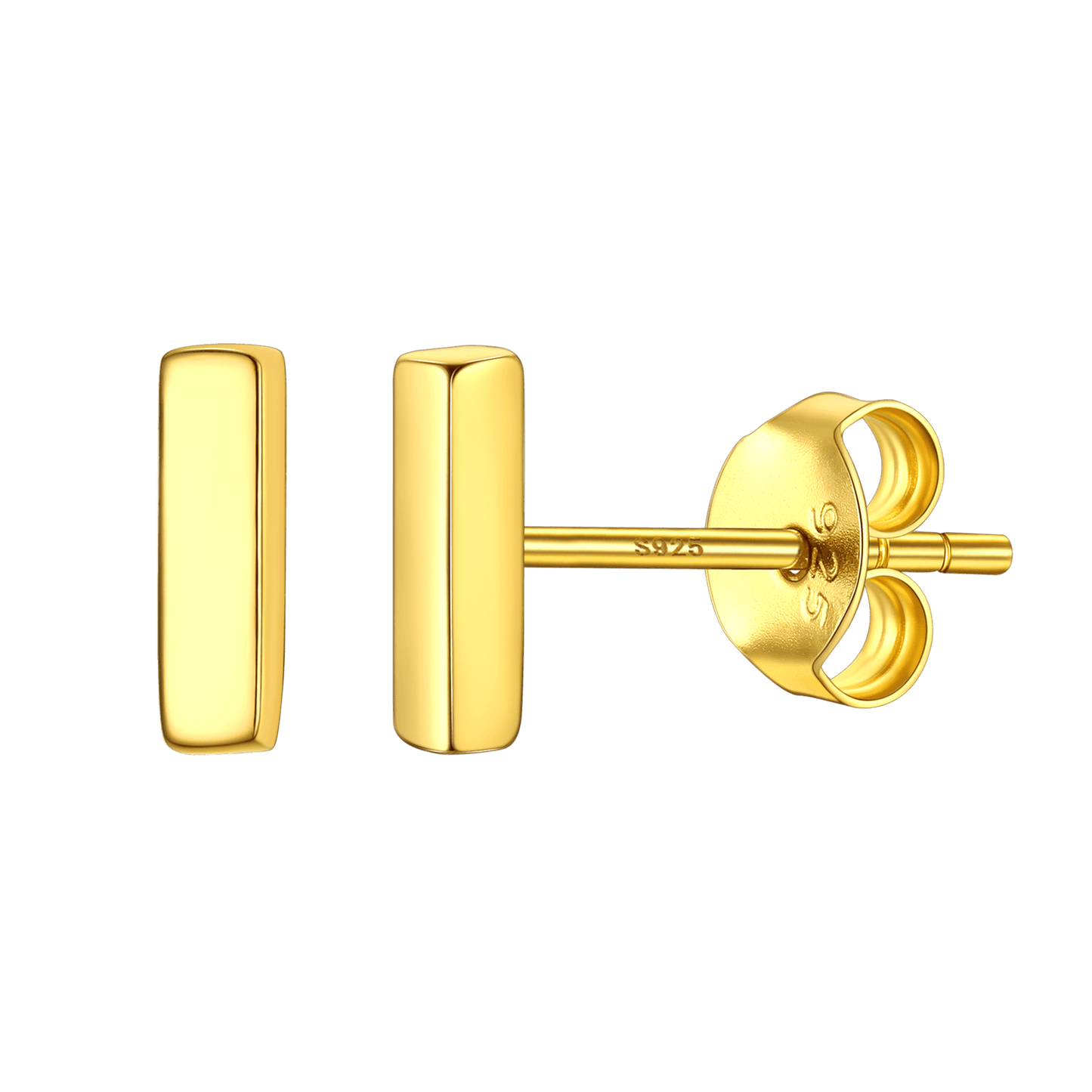 Sterling Silver Tiny Initial Letter Earrings Alphabet Studs for Women Girls Men