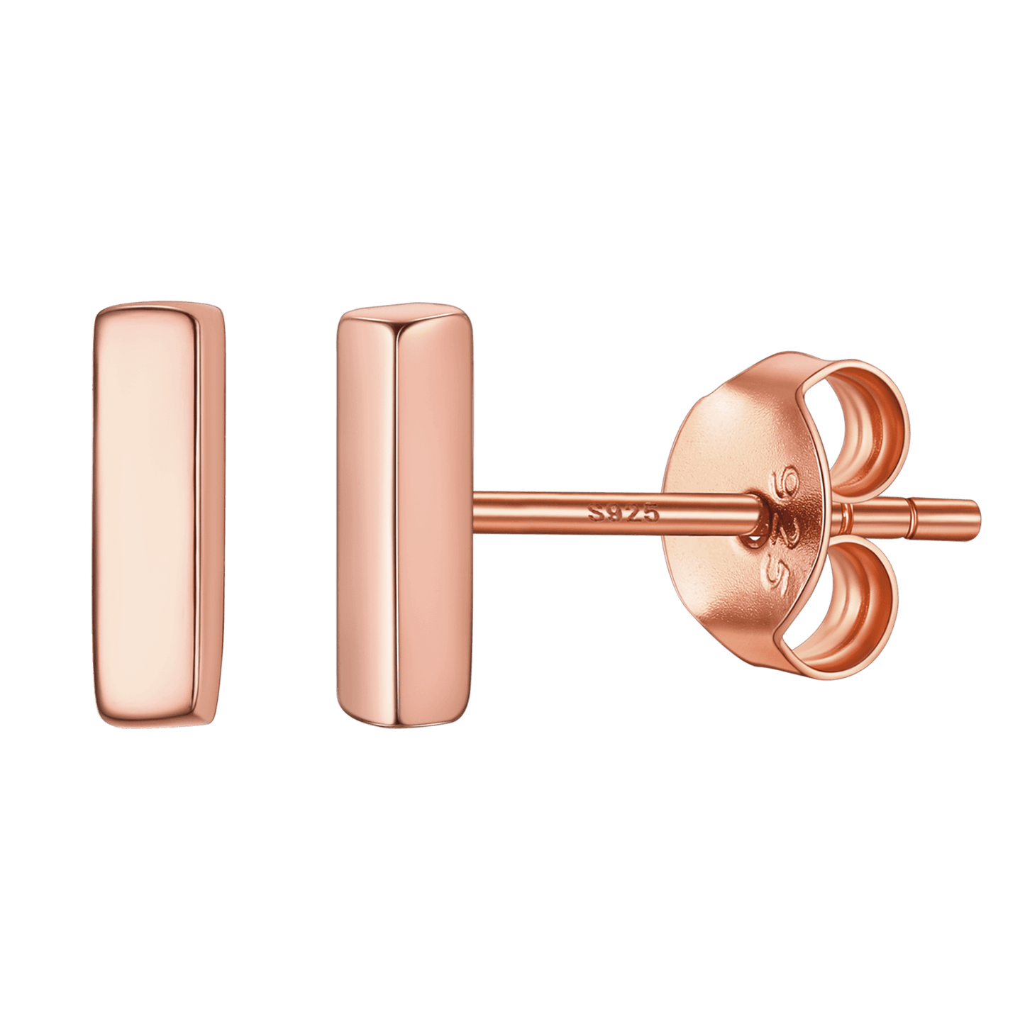 Sterling Silver Tiny Initial Letter Earrings Alphabet Studs for Women Girls Men