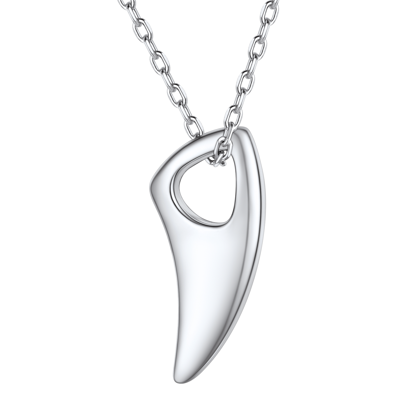 925 Sterling Silver Wolf Tooth Necklace