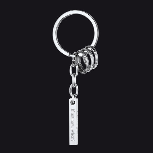 Personalized Long Bar Keychain for Men Womenimg