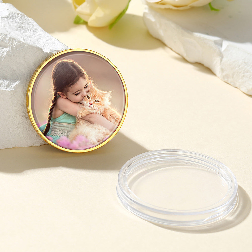 Personalized Photo Pocket Coin Memorial Pocket Token