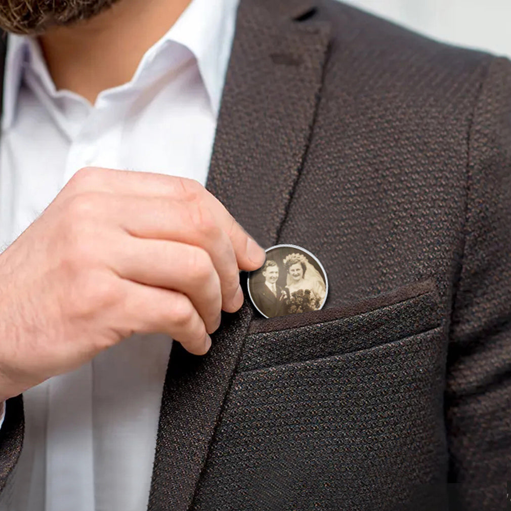 Personalized Photo Pocket Coin Memorial Pocket Token
