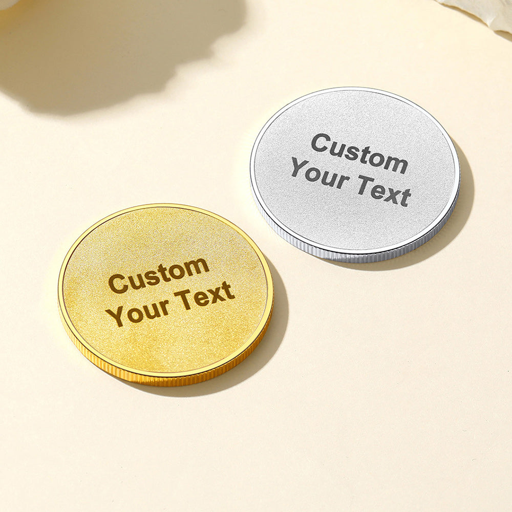 Personalized Photo Pocket Coin Memorial Pocket Token