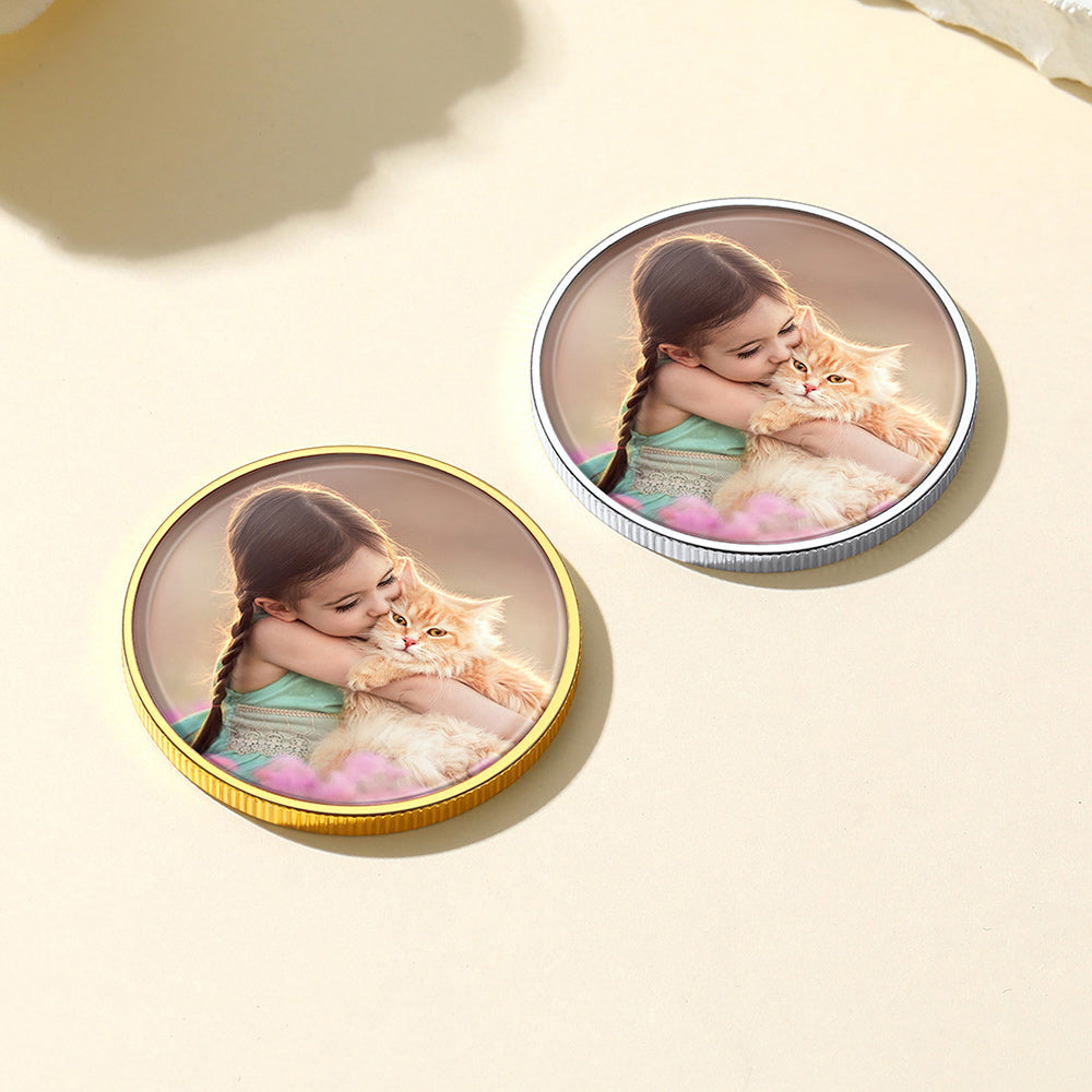 Personalized Photo Pocket Coin Memorial Pocket Token